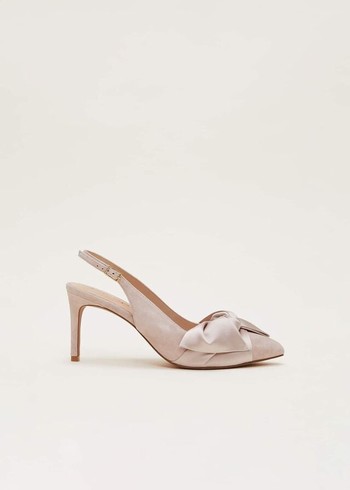 Phase Eight Twist Front Slingback Heels Pink Canada | TFXVCB-609